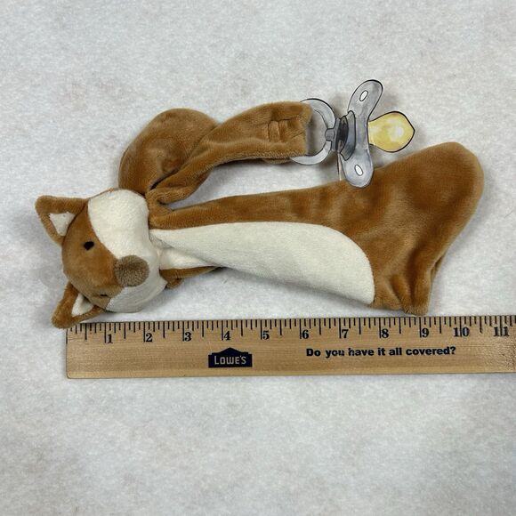 Maison Chic Fox Baby Security Blanket Lovey Pacifier Holder HTF NWOT - Picture 6 of 6